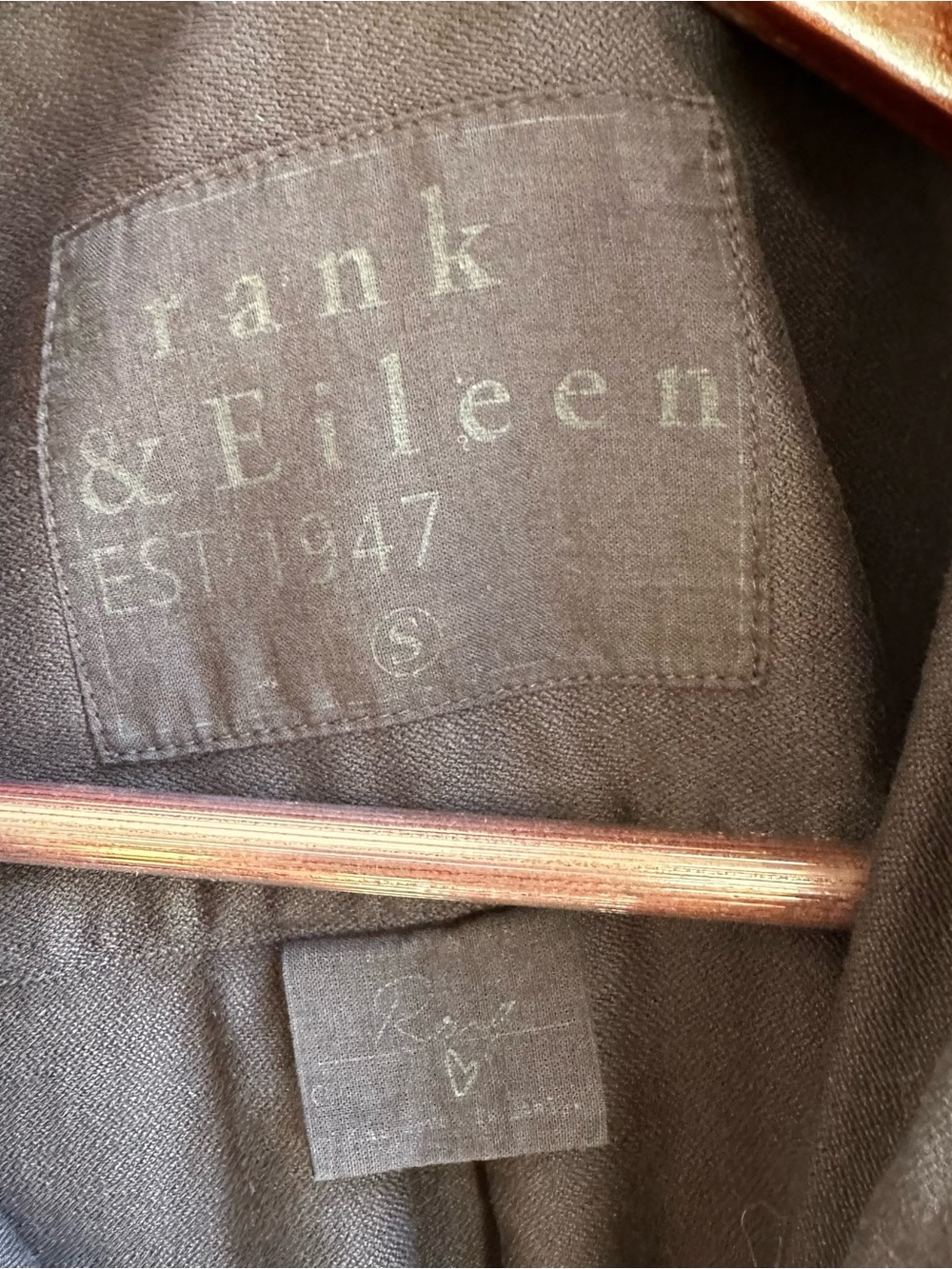Frank & Eileen “Rory” Black Famous Maxi Denim Shirtdress - S - Picture 7 of 7